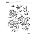 Frigidaire FRT24NHBD2 shelves, controls, divider, mullion diagram