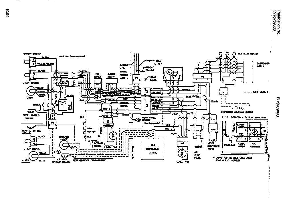 Frigidaire FRS26WRBW0 wiring  diagram diagram