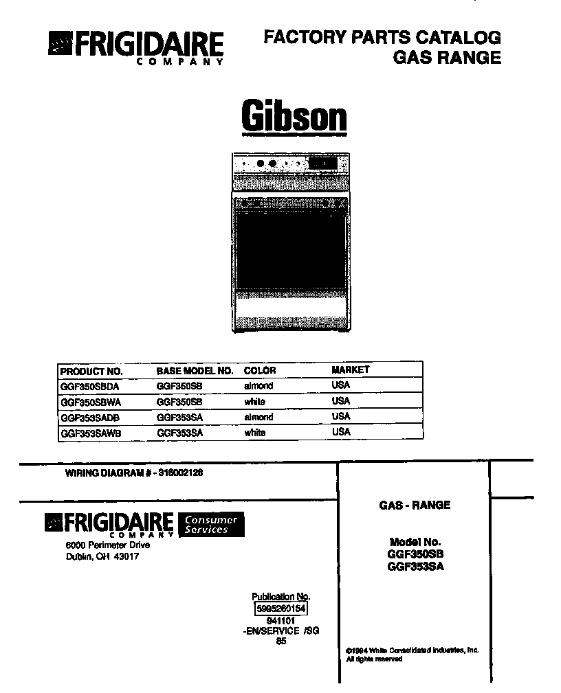 Gibson GGF353SADB cover diagram