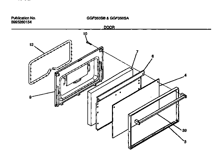 Gibson GGF353SADB door diagram
