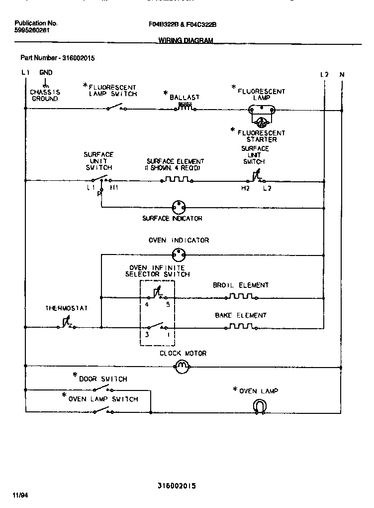 Frigidaire F04B322BWA wiring diagram diagram