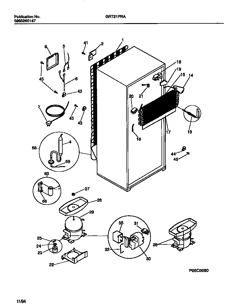 Gibson GRT21PRAW2 cooling system diagram