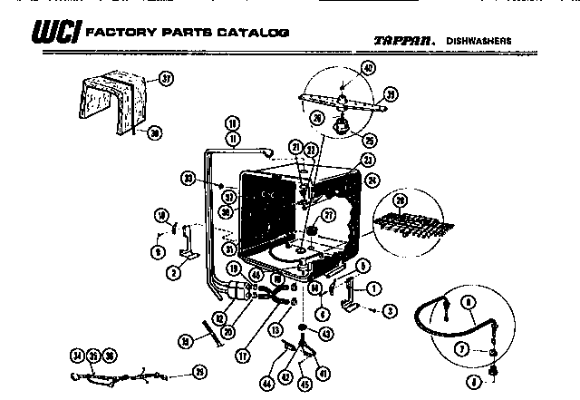 Tappan 61-1147-00-10 tub assembly diagram