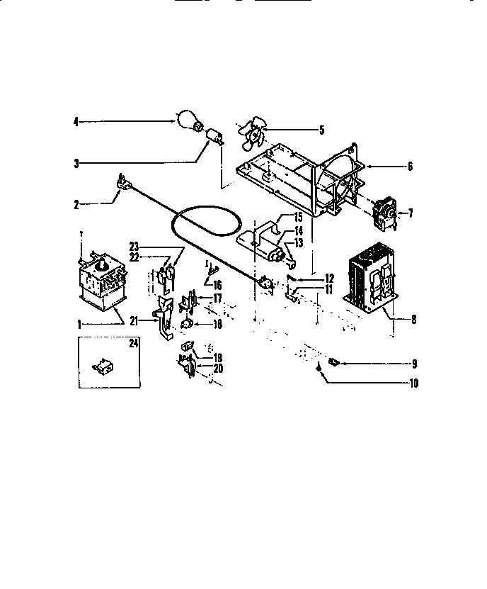 Tappan 56-8884-10-04 magnetron/transformer diagram