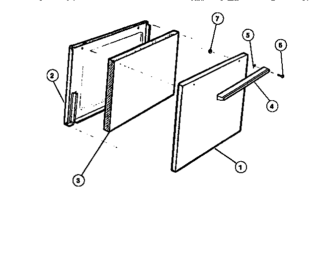 White-Westinghouse KF201HDW3 door diagram