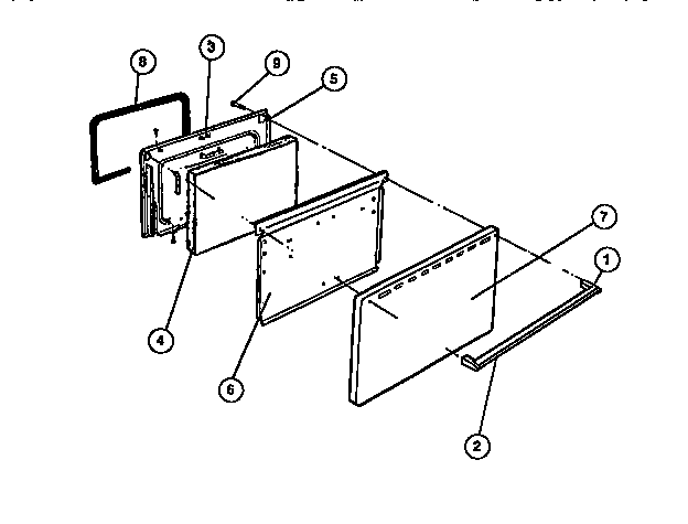 Frigidaire G30NL2 door diagram