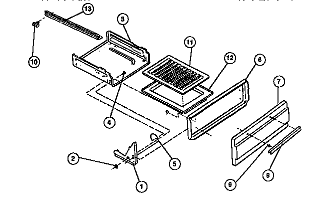 Frigidaire G30NL2 drawer diagram