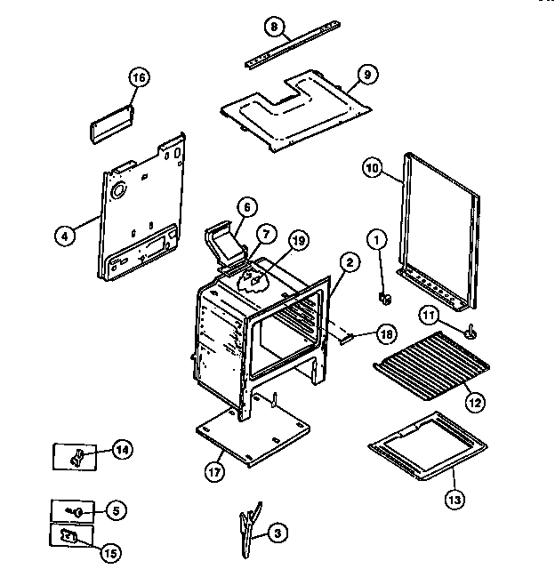 Frigidaire G30NL2 body diagram