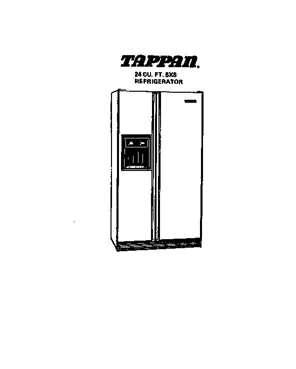 Tappan 95-2487-00-01 front cover diagram