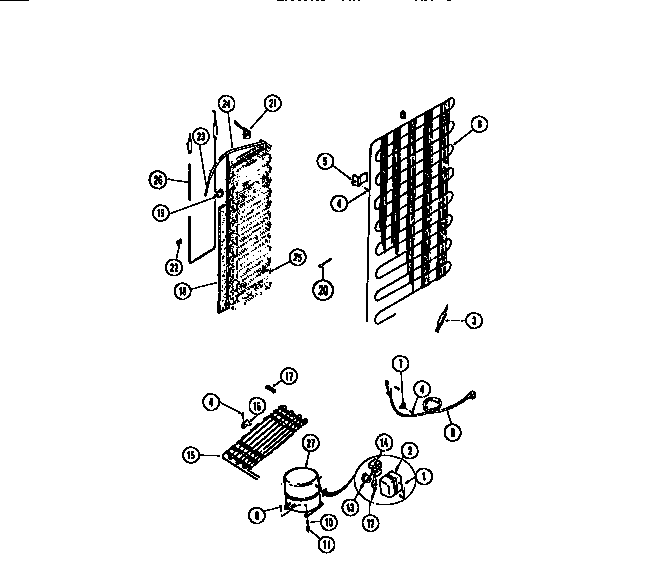 Tappan 95-2487-00-01 cooling system diagram