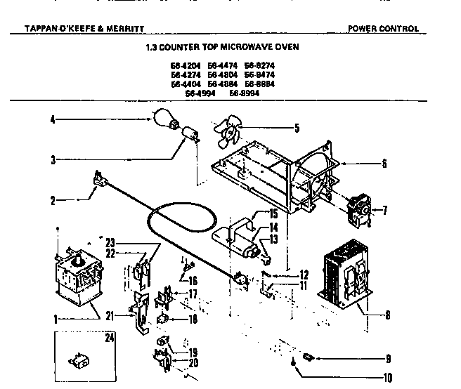 Tappan 56-4204-10-07 power control diagram