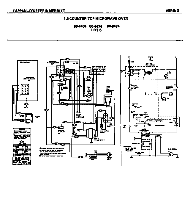 Tappan 56-4204-10-07 wiring diagram