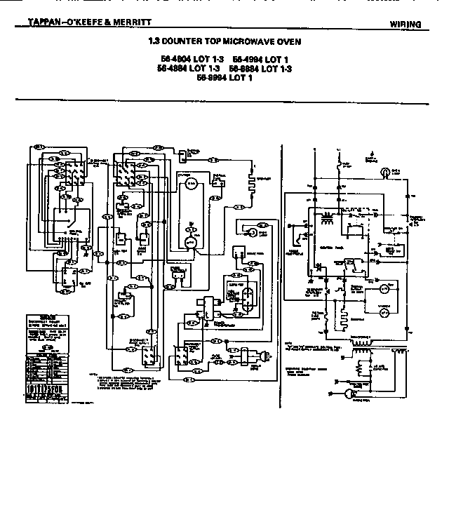 Tappan 56-4204-10-07 wiring diagram