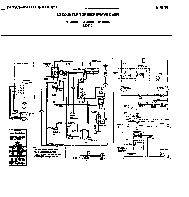 Tappan 56-4204-10-07 wiring diagram