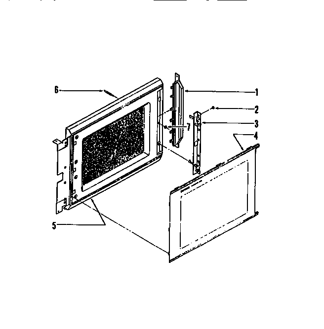 Tappan 56-8274-10-01 door diagram