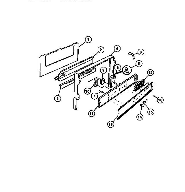 Frigidaire GP32BNW1 backguard diagram