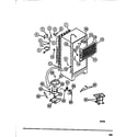 Frigidaire FPD14TLL1 compressor, condenser,  evaporator diagram