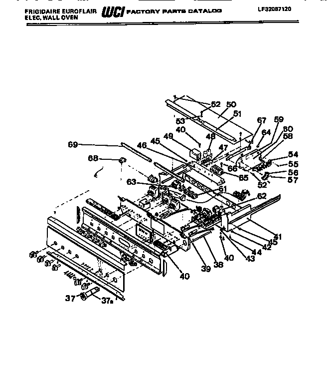 Frigidaire RBUGCF95EW control panel diagram