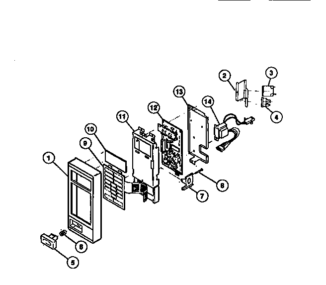 Frigidaire MC510E2 control panel diagram