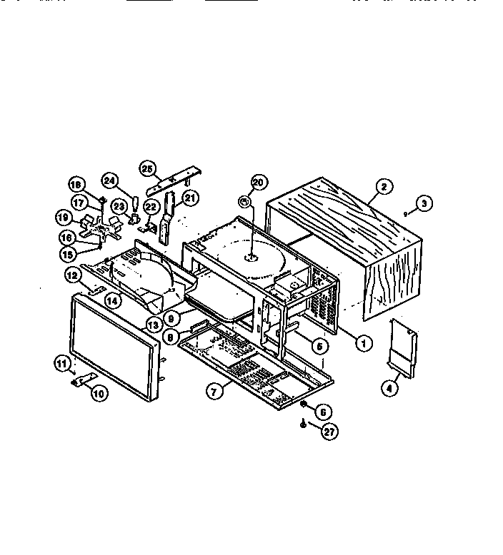 Frigidaire MC510E2 oven chassis diagram