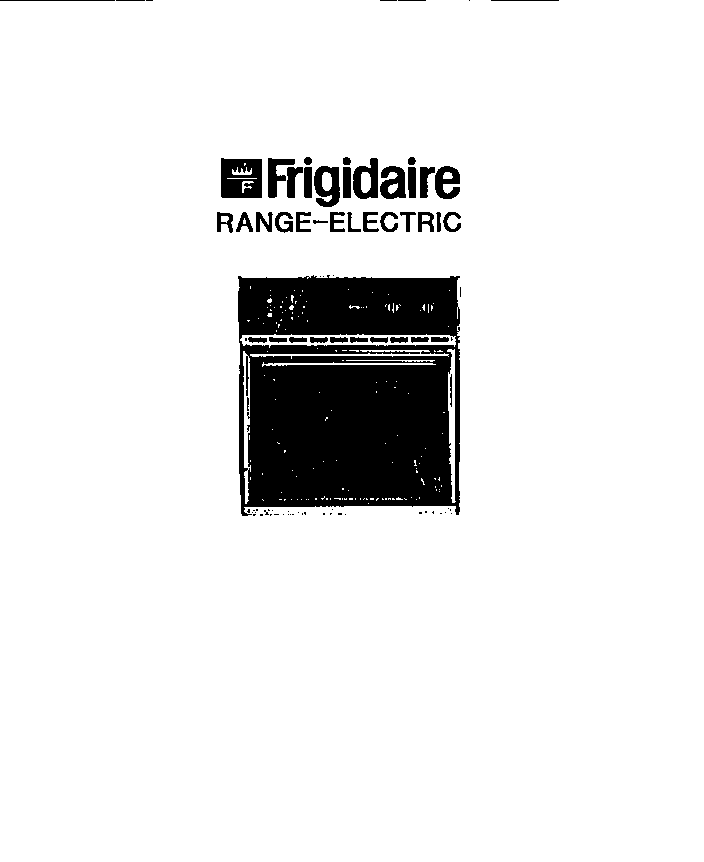 Frigidaire RE94BDB1 front cover diagram