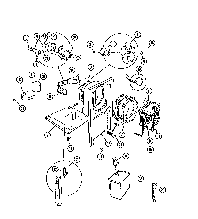 Frigidaire MR50E1 unit parts diagram