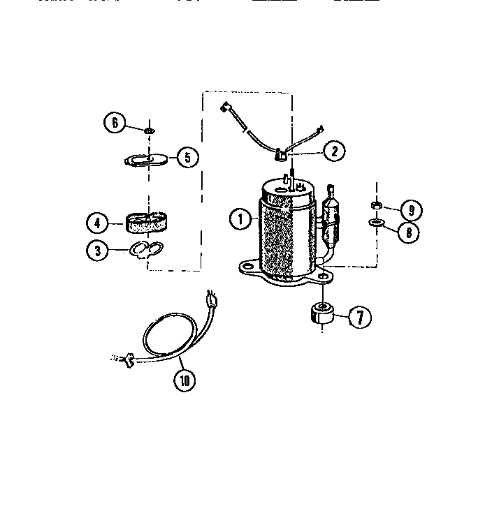 Frigidaire MR50E1 compressor-no parts list diagram