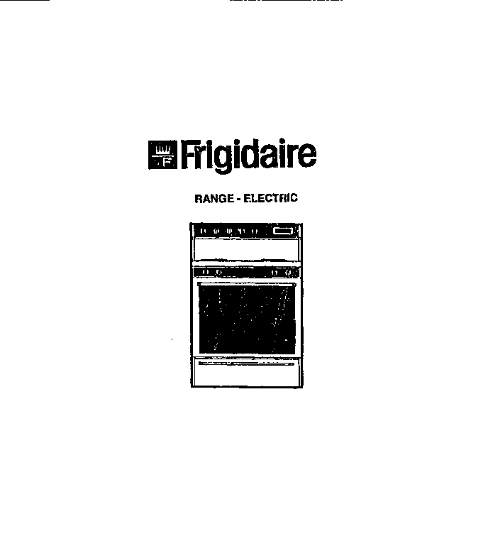 Frigidaire REGS37BFW2 front cover diagram