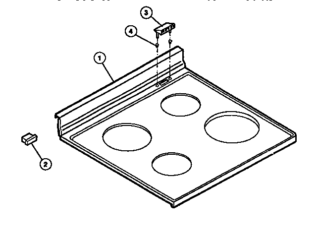 Frigidaire REGS37BFW2 cook top diagram