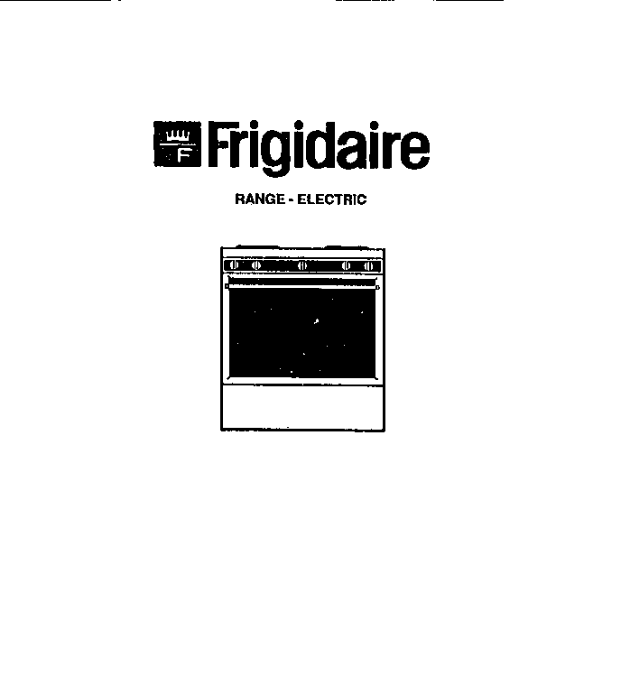 Frigidaire R530DL2 front cover diagram