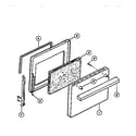 Frigidaire R530DH1 oven door panels diagram