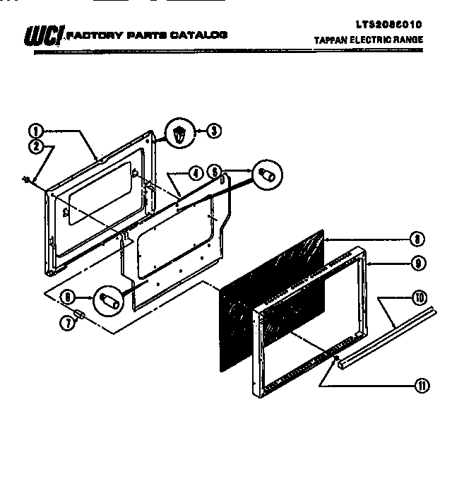 Tappan 37-1042-00-03 door diagram