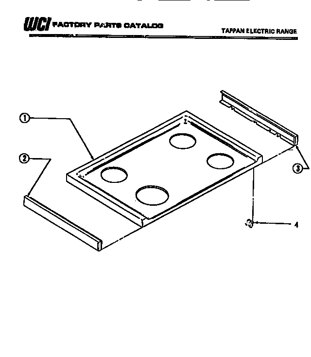 Tappan 37-1042-00-03 top diagram