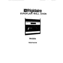 Frigidaire RGCF94EK front cover diagram