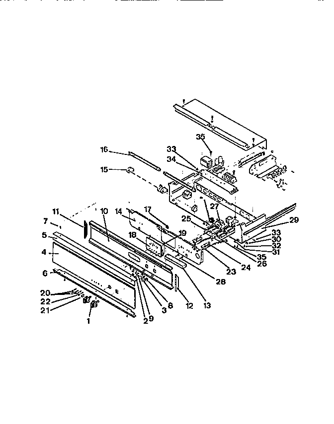 Frigidaire RGCF94EW controls diagram