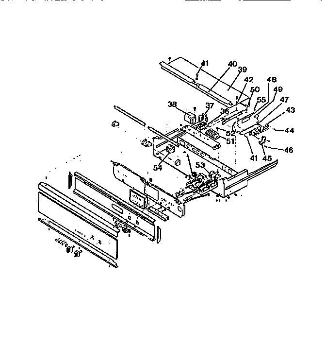 Frigidaire RGCF94EW controls diagram