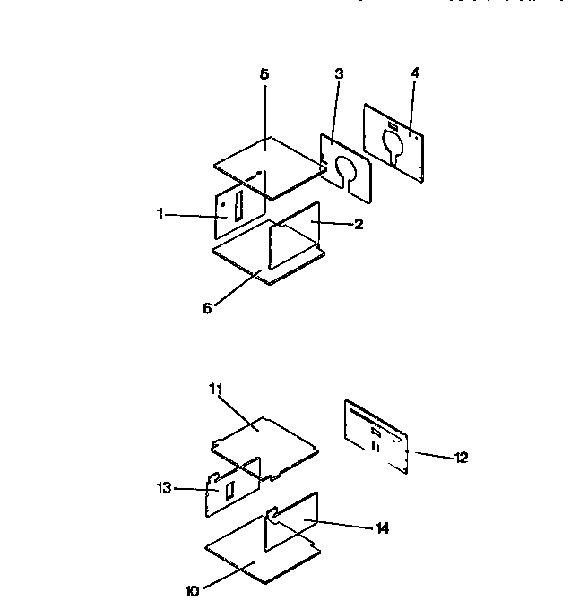 Frigidaire RGCF94EW oven liner diagram