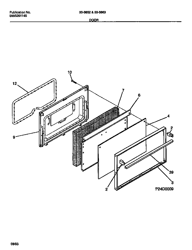 Tappan 30-3863-23-02 door diagram