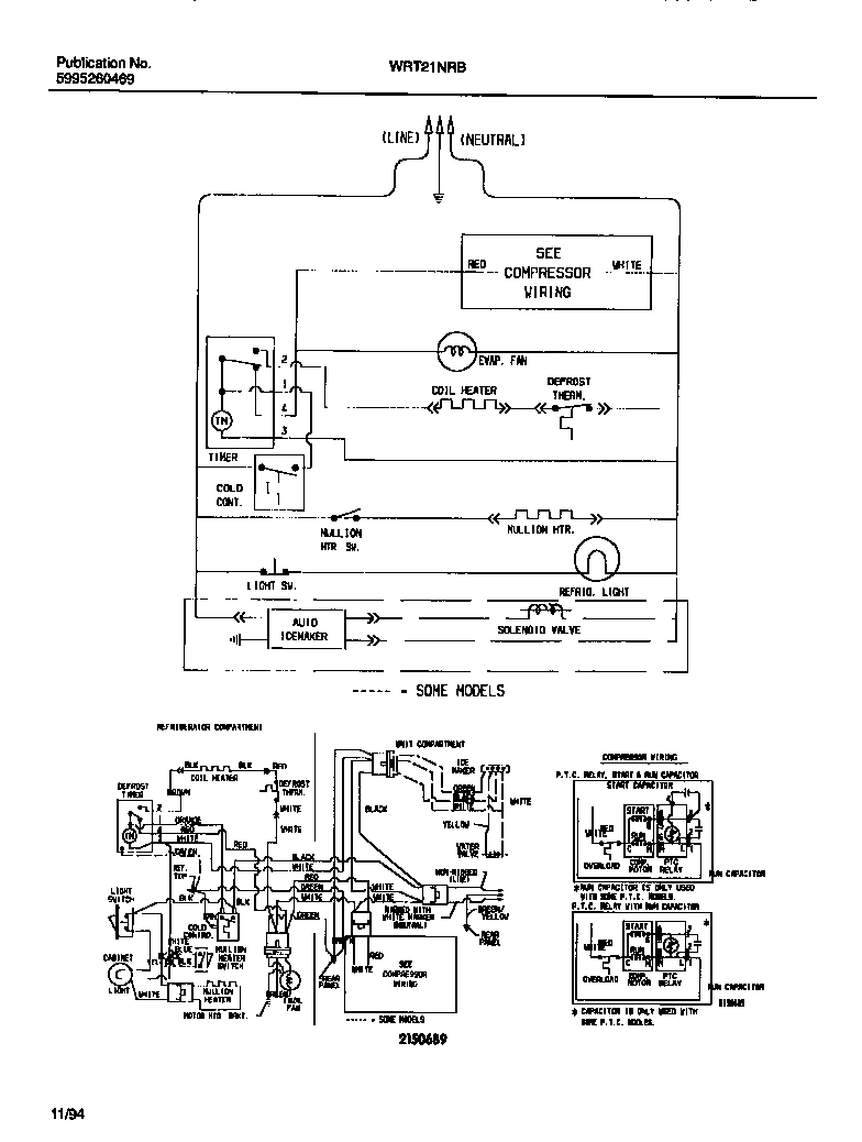 White-Westinghouse WRT21NRBW1 wiring  diagram diagram