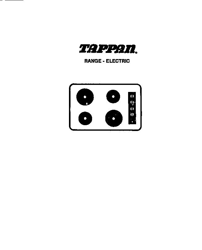 Tappan 13-3628-08-01 front cover diagram