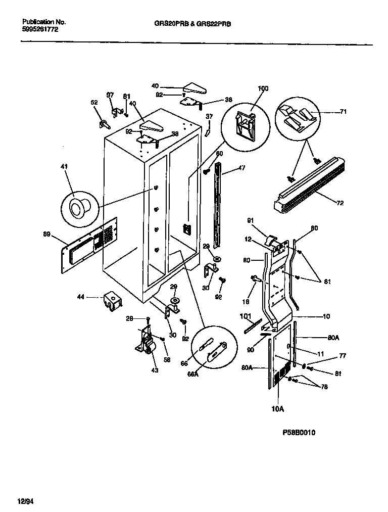 Gibson GRS20PRBW1 cover, machine compartment diagram