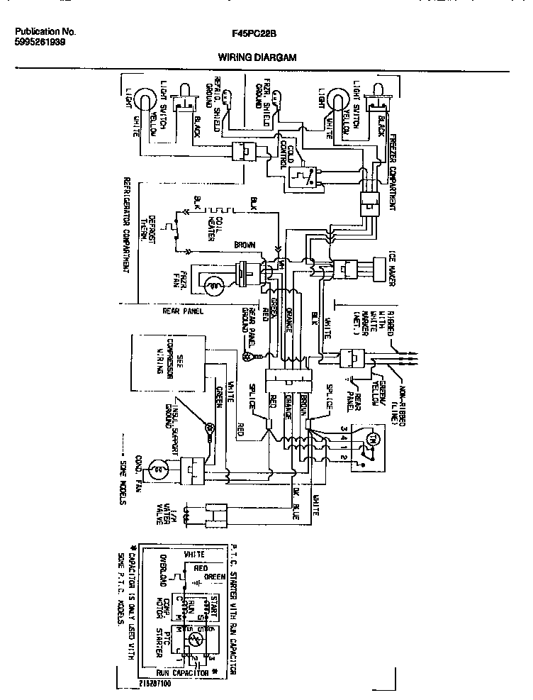 Frigidaire F45PC22BD0 wiring diagram diagram