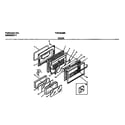 Frigidaire FGF350BBWA door diagram