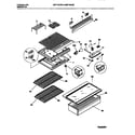 Universal/Multiflex (Frigidaire) MRT15CSCD0 shelves diagram
