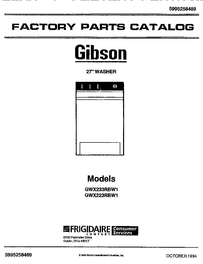 Gibson GWX223RBW1 null diagram