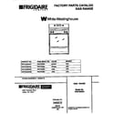 White-Westinghouse WGF353BAWB cover diagram