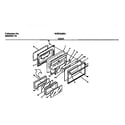 White-Westinghouse WGF353BAWB door diagram