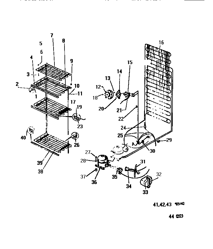 White-Westinghouse FU100JRW3 system diagram