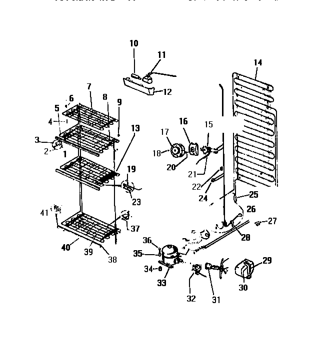 White-Westinghouse FU168JRW1 systems diagram