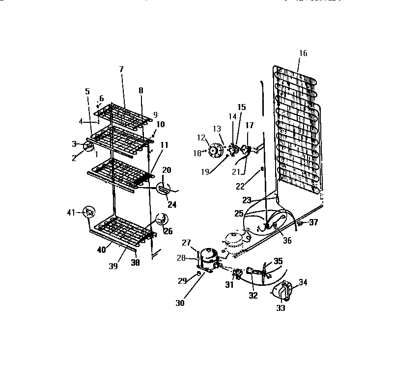 White-Westinghouse FU134ERW3 systems diagram